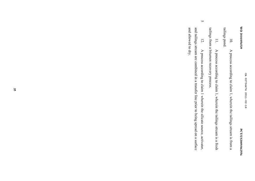 Document de brevet canadien 2734474. Revendications 20101216. Image 2 de 2