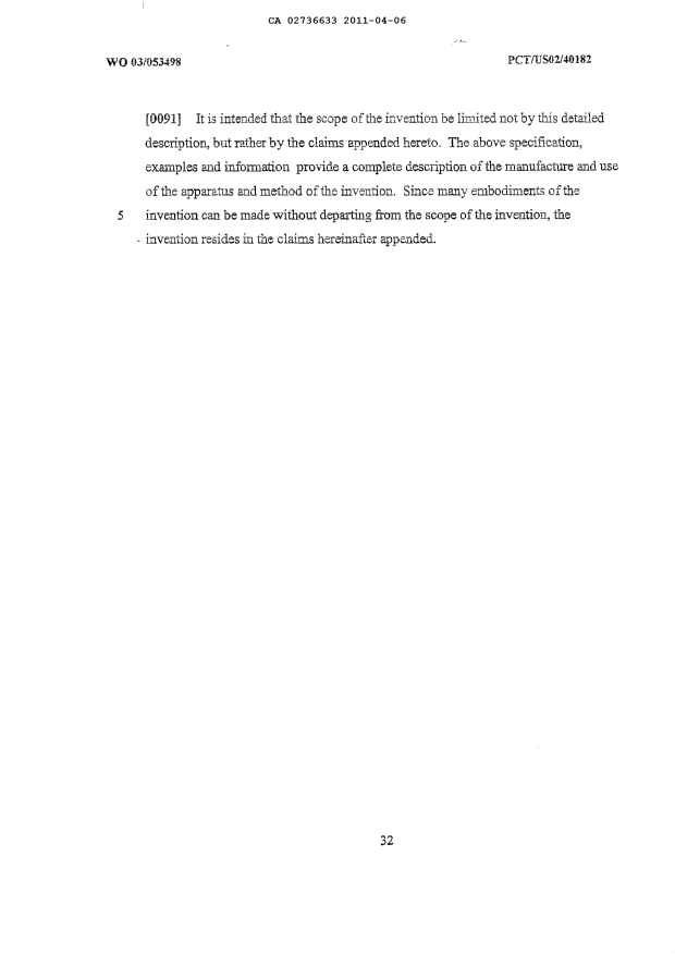 Canadian Patent Document 2736633. Description 20110406. Image 32 of 32