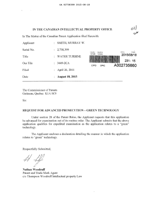 Document de brevet canadien 2738399. Poursuite-Amendment 20141218. Image 1 de 4