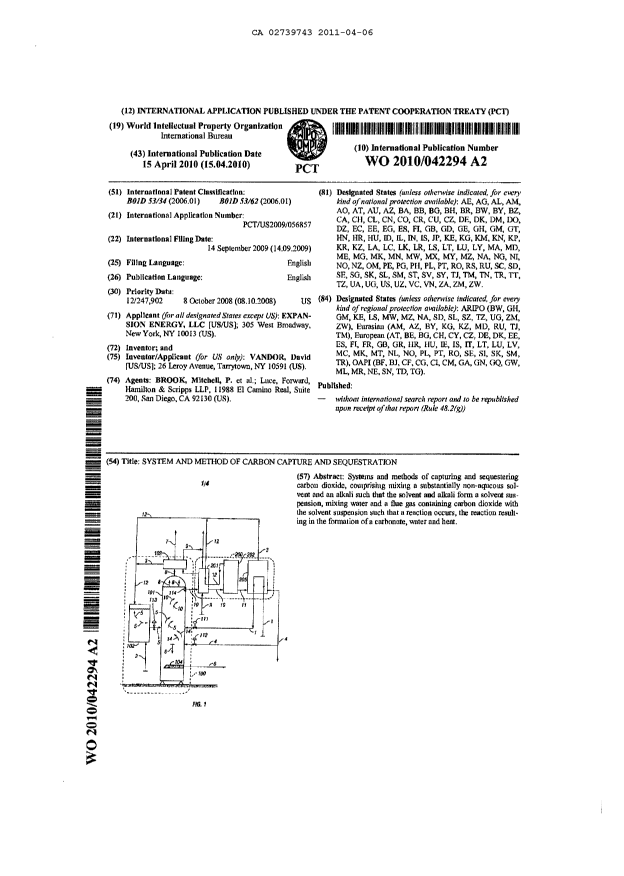 Document de brevet canadien 2739743. PCT 20101206. Image 1 de 21