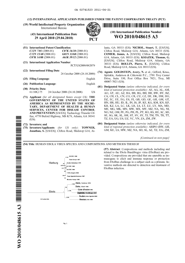 Document de brevet canadien 2741523. Abrégé 20110421. Image 1 de 2