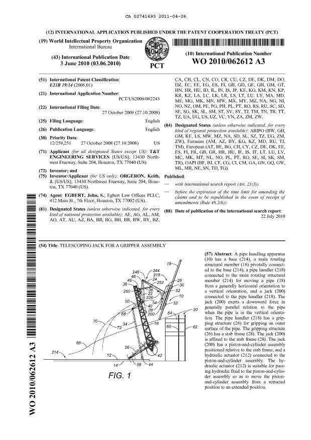 Document de brevet canadien 2741693. Abrégé 20110426. Image 1 de 1