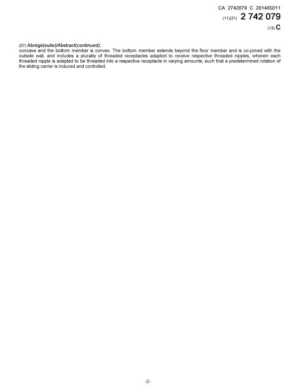 Document de brevet canadien 2742079. Page couverture 20140116. Image 2 de 2