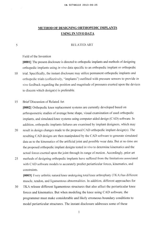 Canadian Patent Document 2744110. Description 20121225. Image 1 of 22