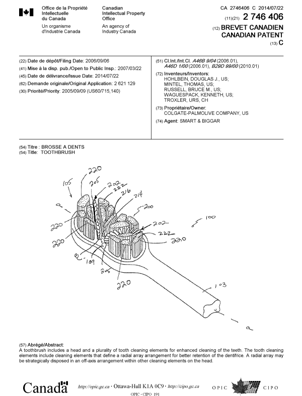 Canadian Patent Document 2746406. Cover Page 20140630. Image 1 of 1
