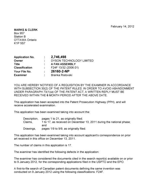 Canadian Patent Document 2746498. Prosecution-Amendment 20111214. Image 1 of 3