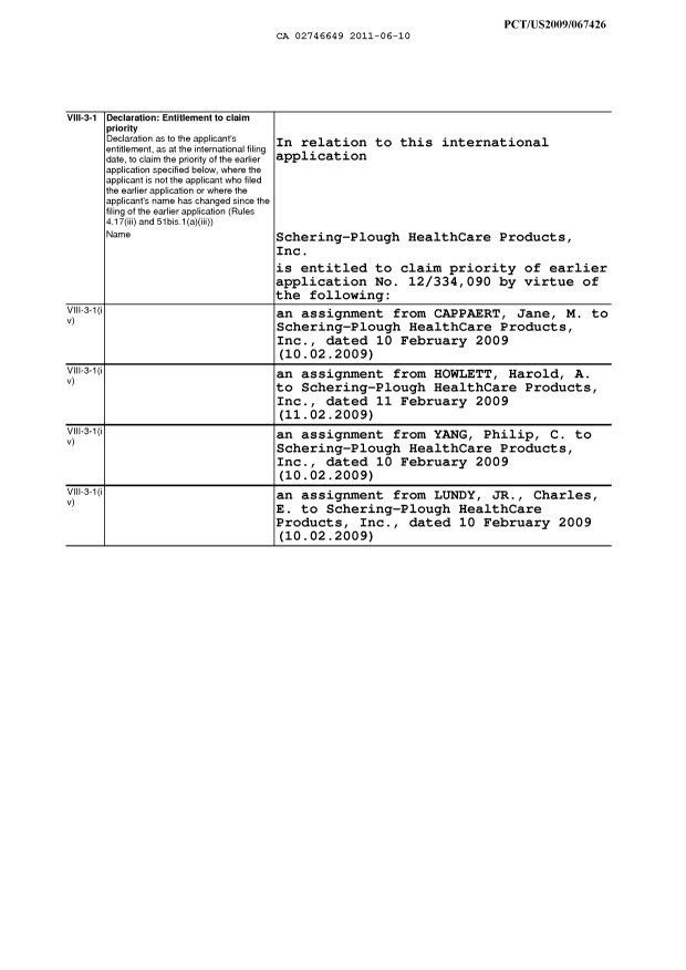 Canadian Patent Document 2746649. PCT 20101210. Image 13 of 13