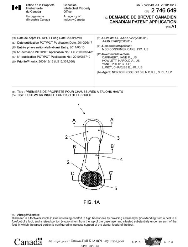 Document de brevet canadien 2746649. Page couverture 20101215. Image 1 de 1