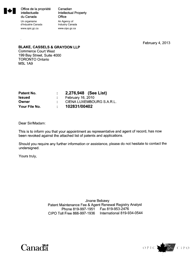 Canadian Patent Document 2746674. Correspondence 20121204. Image 1 of 3