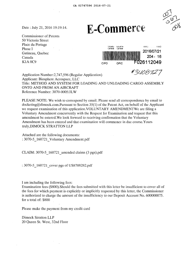 Canadian Patent Document 2747596. Correspondence 20151221. Image 1 of 2
