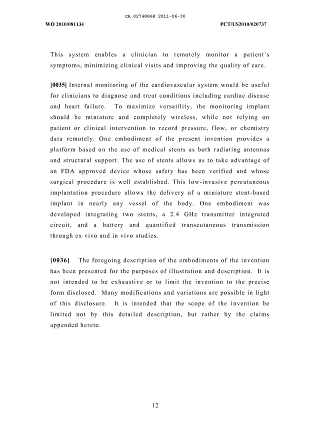 Canadian Patent Document 2748868. Description 20101230. Image 12 of 12
