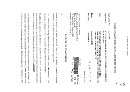 Canadian Patent Document 2749789. Prosecution-Amendment 20141208. Image 1 of 2