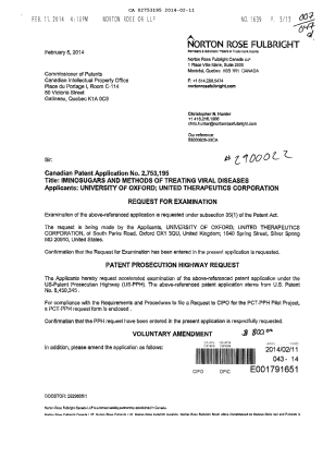 Canadian Patent Document 2753195. Prosecution-Amendment 20140211. Image 1 of 7