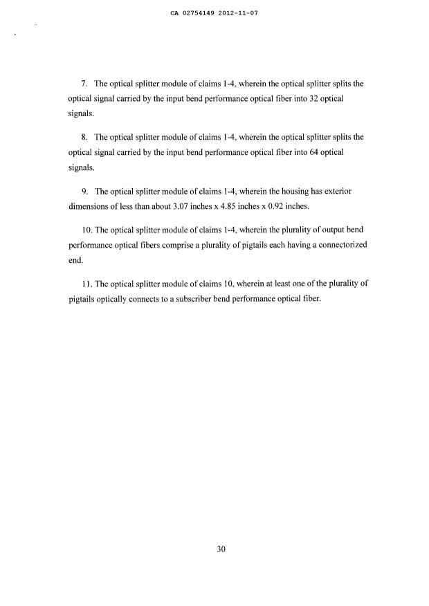 Canadian Patent Document 2754149. Claims 20111207. Image 2 of 2