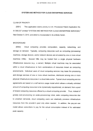 Canadian Patent Document 2754304. Description 20111003. Image 1 of 36