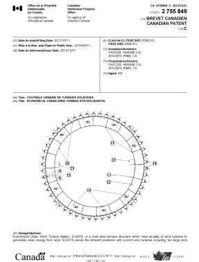 Document de brevet canadien 2755849. Page couverture 20121210. Image 1 de 2