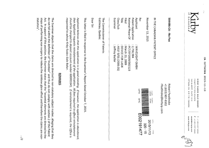 Canadian Patent Document 2756584. Prosecution-Amendment 20141213. Image 1 of 3