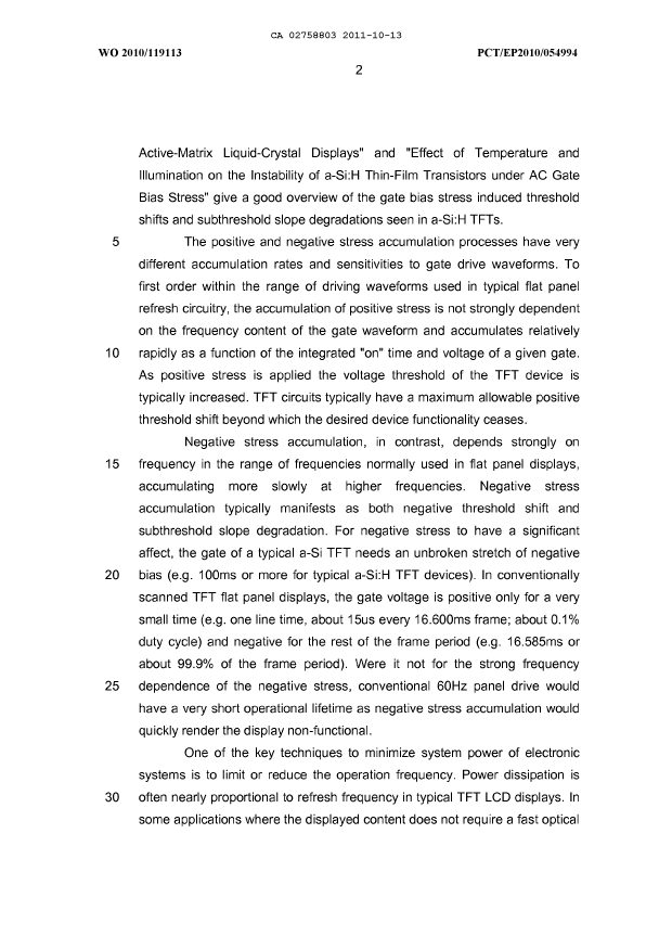 Canadian Patent Document 2758803. Description 20111013. Image 2 of 31