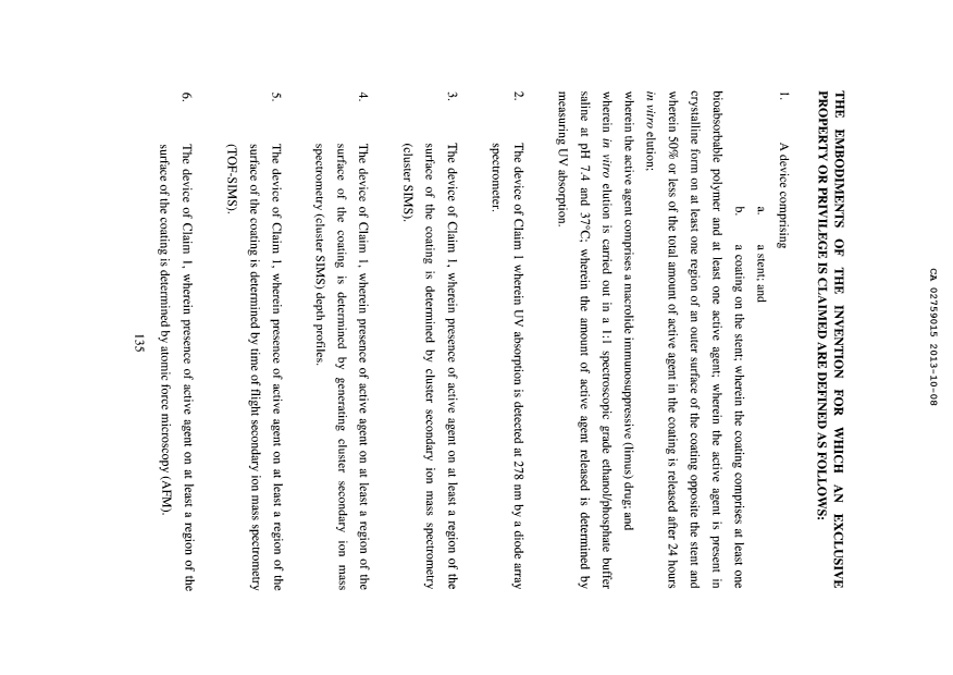 Document de brevet canadien 2759015. Revendications 20121208. Image 1 de 8