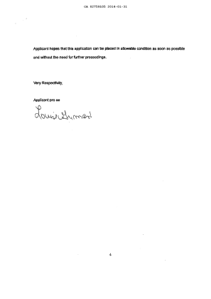 Document de brevet canadien 2759105. Poursuite-Amendment 20131231. Image 4 de 4