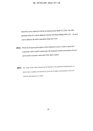 Canadian Patent Document 2761148. Description 20111218. Image 22 of 22
