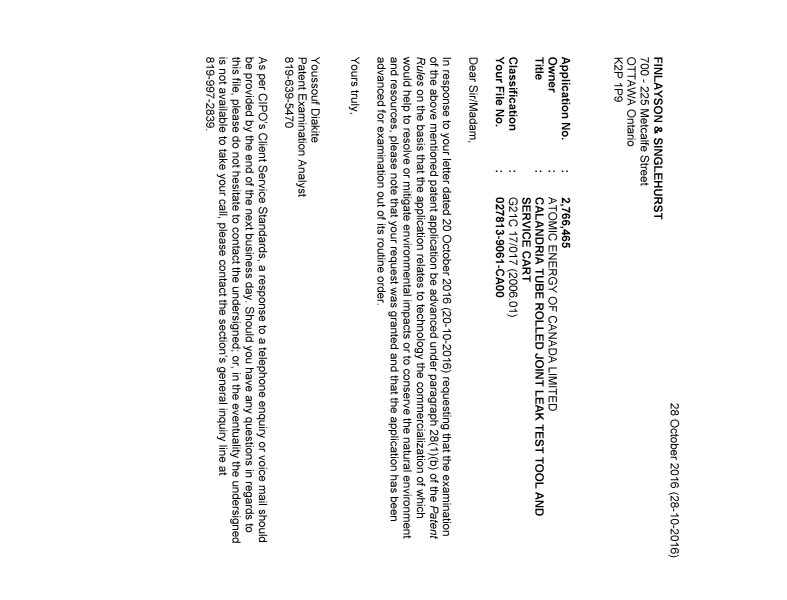 Document de brevet canadien 2766465. Poursuite-Amendment 20151228. Image 1 de 1