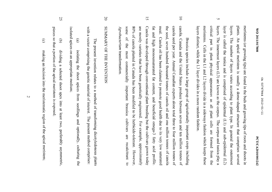 Document de brevet canadien 2767844. Description 20111211. Image 2 de 6