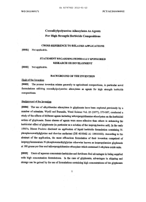 Canadian Patent Document 2767922. Description 20120112. Image 1 of 19