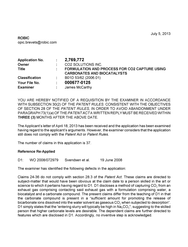 Document de brevet canadien 2769772. Poursuite-Amendment 20121205. Image 1 de 2