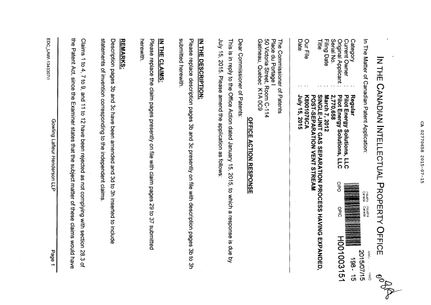Canadian Patent Document 2770658. Prosecution-Amendment 20141215. Image 1 of 19