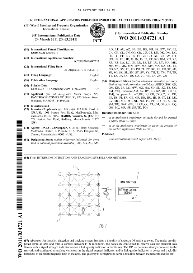 Document de brevet canadien 2772387. Abrégé 20120227. Image 1 de 1