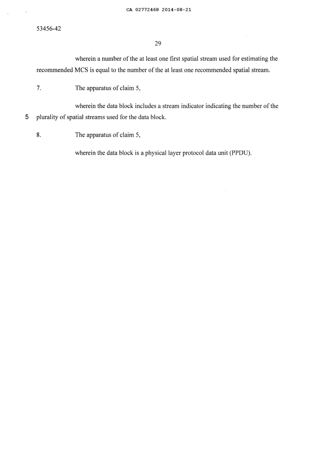 Document de brevet canadien 2772468. Poursuite-Amendment 20131221. Image 14 de 14