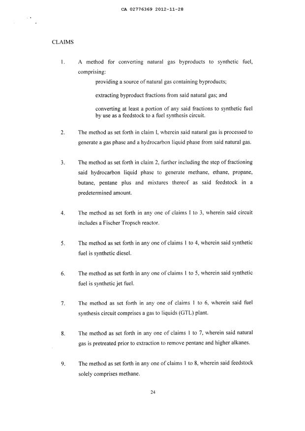 Document de brevet canadien 2776369. Revendications 20121128. Image 1 de 4