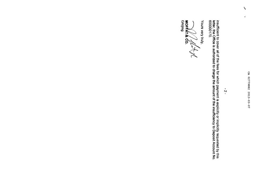 Canadian Patent Document 2779882. Correspondence 20121207. Image 2 of 2