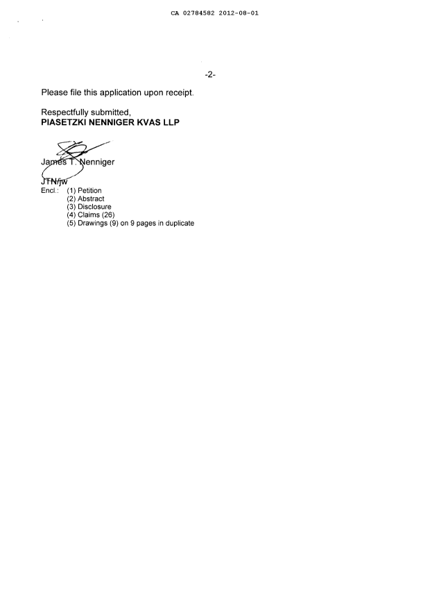 Canadian Patent Document 2784582. Assignment 20120801. Image 2 of 4