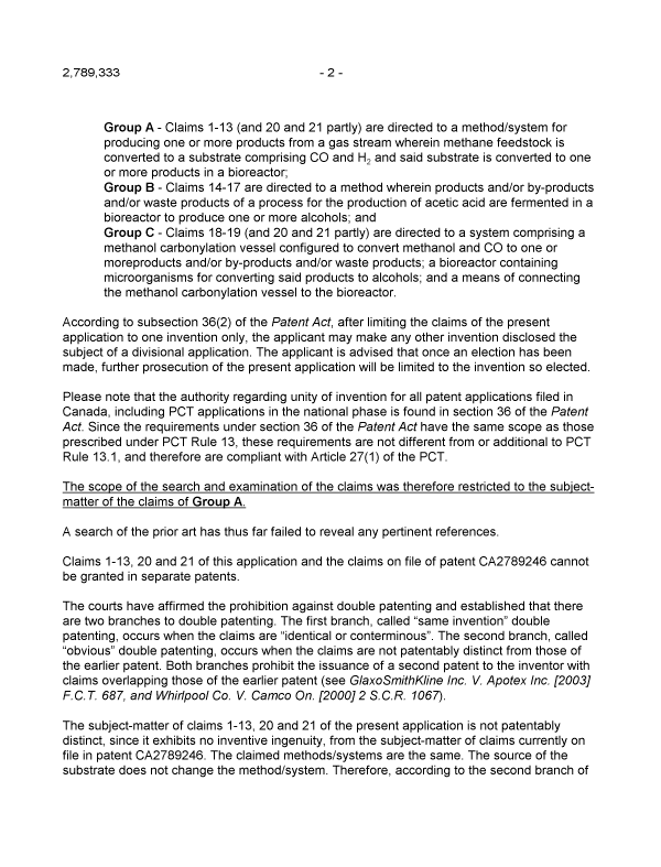 Document de brevet canadien 2789333. Poursuite-Amendment 20111226. Image 2 de 3