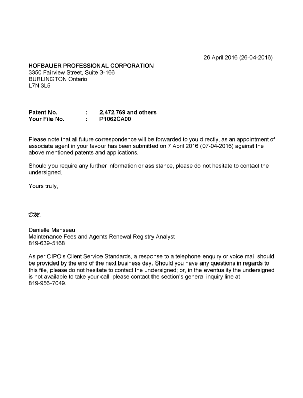 Canadian Patent Document 2791003. Correspondence 20151226. Image 1 of 1