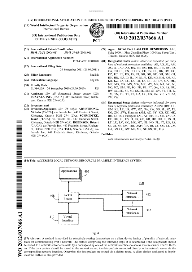 Document de brevet canadien 2791523. Abrégé 20111230. Image 1 de 1