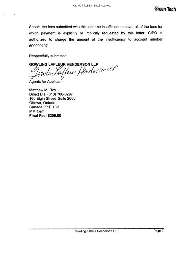 Canadian Patent Document 2791963. Correspondence 20121201. Image 2 of 2