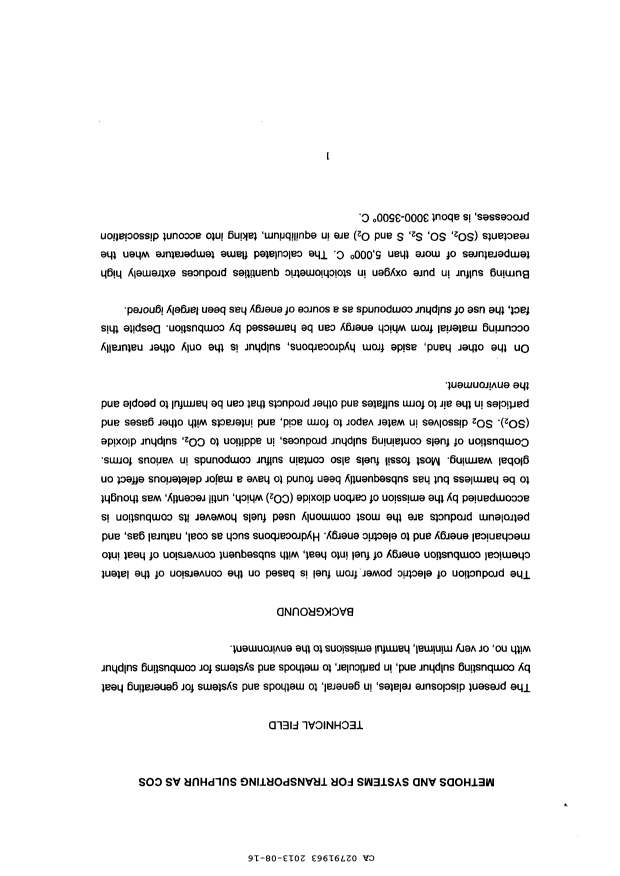 Document de brevet canadien 2791963. Description 20121216. Image 1 de 26