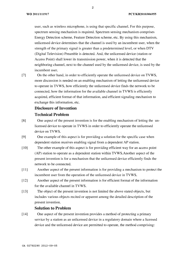 Canadian Patent Document 2792290. Description 20120905. Image 2 of 26
