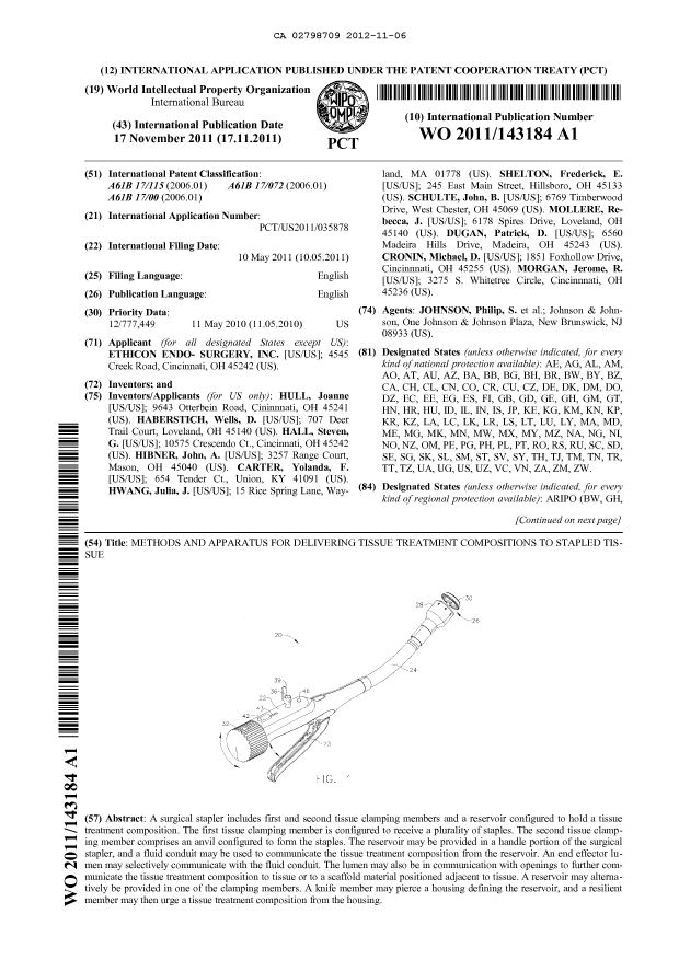 Document de brevet canadien 2798709. Abrégé 20121106. Image 1 de 2