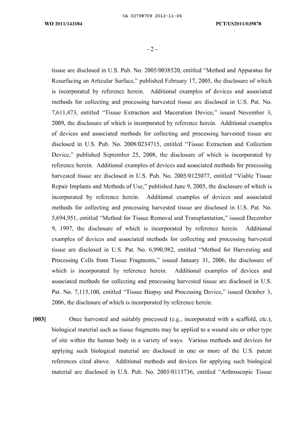 Canadian Patent Document 2798709. Description 20121106. Image 2 of 51
