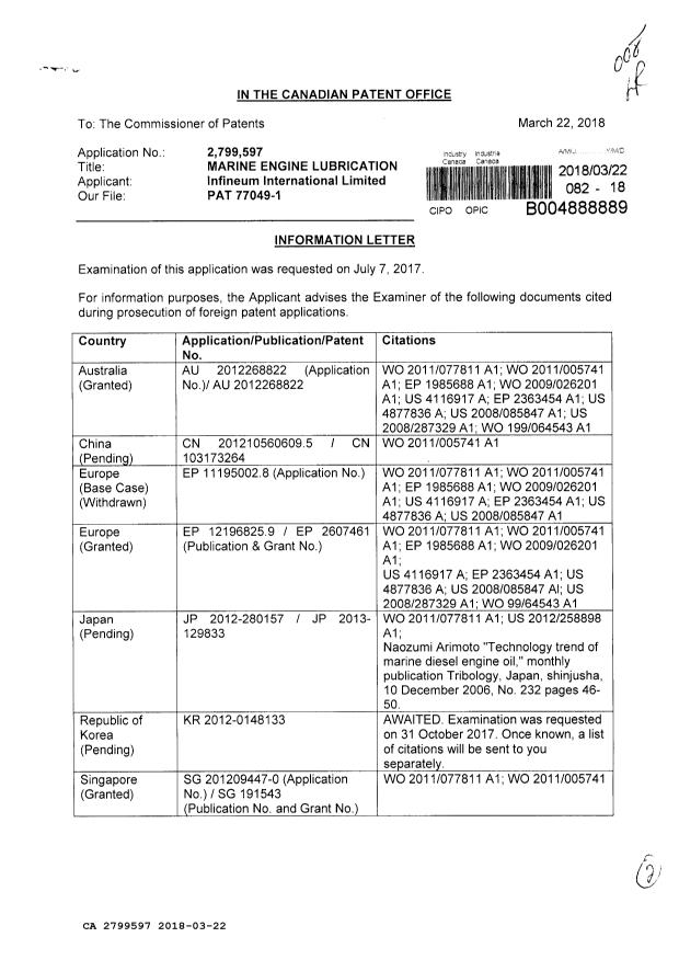 Canadian Patent Document 2799597. Amendment 20180322. Image 1 of 2