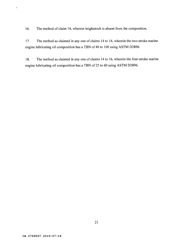 Document de brevet canadien 2799597. Revendications 20190718. Image 3 de 3
