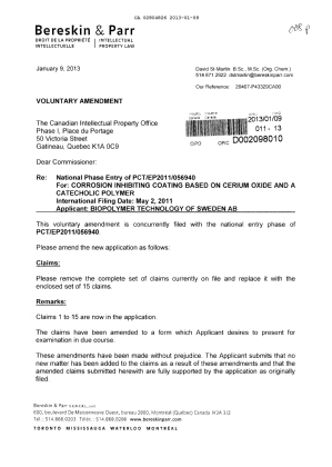 Canadian Patent Document 2804826. Prosecution-Amendment 20121209. Image 1 of 4