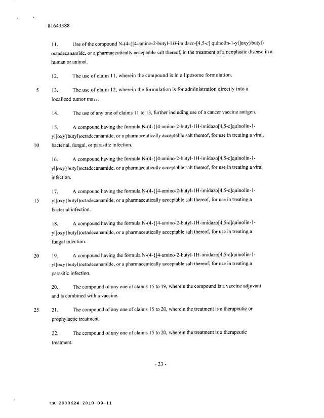 Document de brevet canadien 2808624. Revendications 20180911. Image 2 de 3