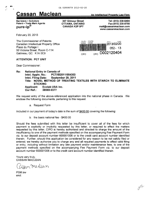 Canadian Patent Document 2808979. Assignment 20130220. Image 1 of 3