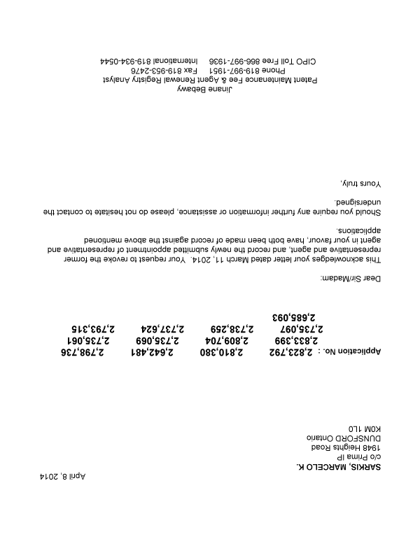 Canadian Patent Document 2810380. Correspondence 20131208. Image 1 of 1