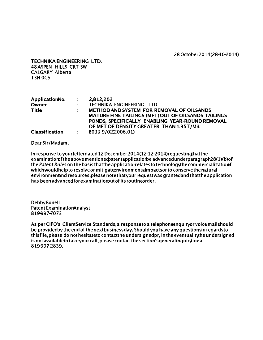 Document de brevet canadien 2812202. Poursuite-Amendment 20131228. Image 1 de 1